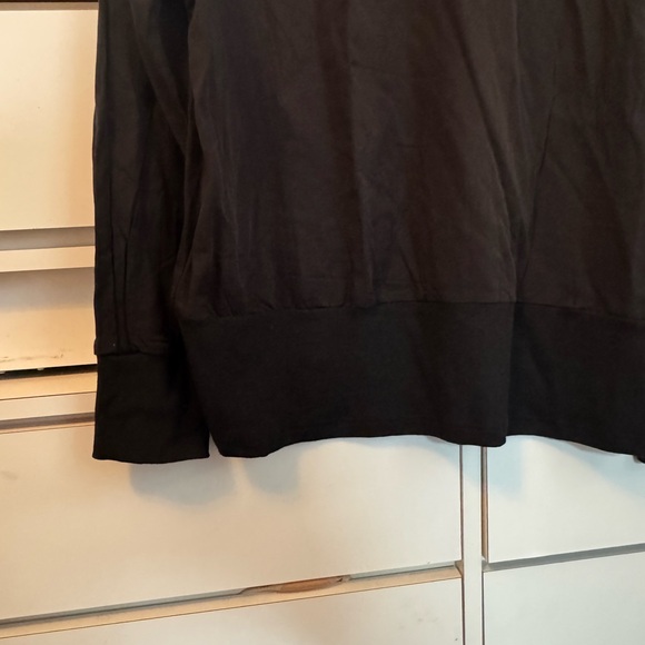 NWT Mixed media black blouse 2X - Picture 4 of 5